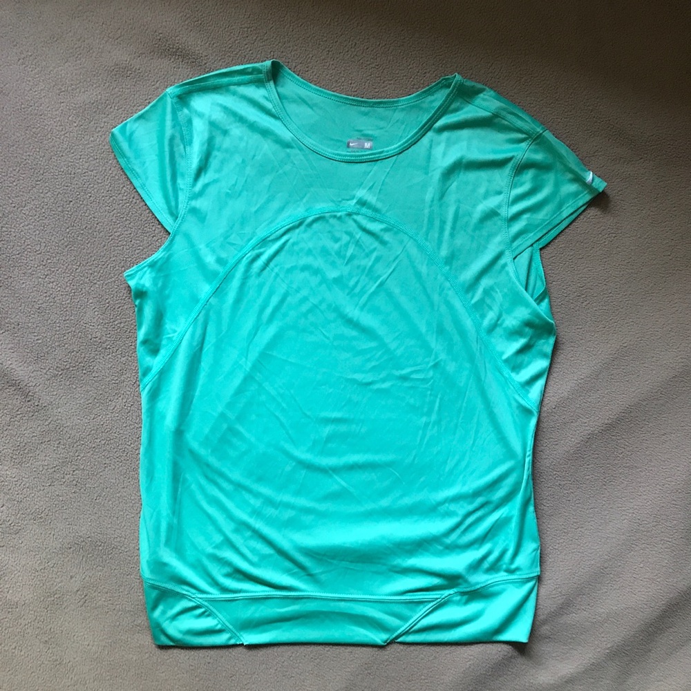 Mint Green Nike Fit Dry Activewear Running Top
